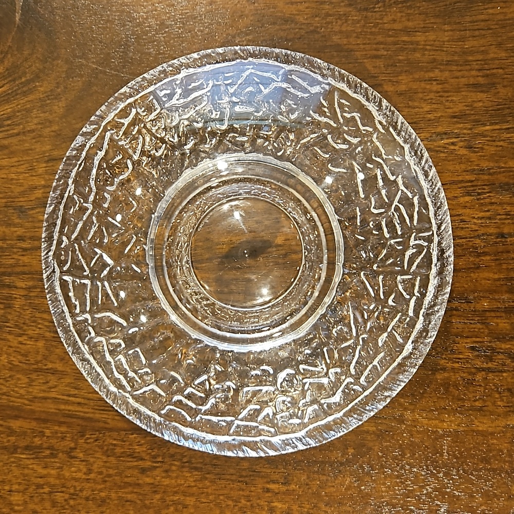 Orrefors Crystal Glass Discus Votive Tea Light Candle Holder